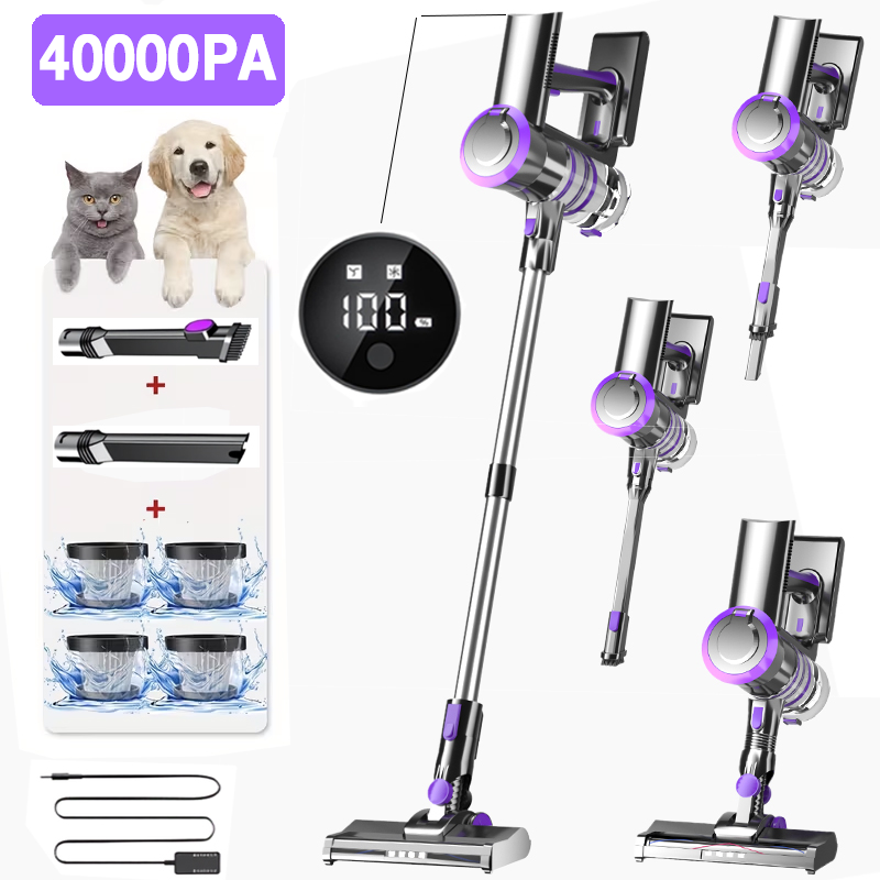 Power Bank Wireless - 40Kpa Vacuum Cleaner for Home -