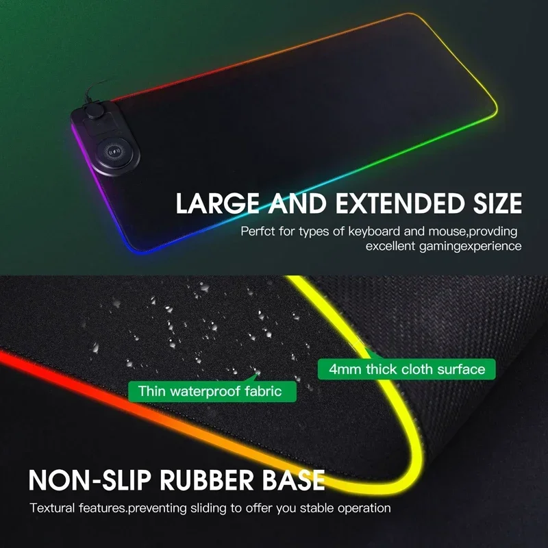 Mouse Charging Pad - Wireless Charging 3-In-1 RGB Magnetic Mouse