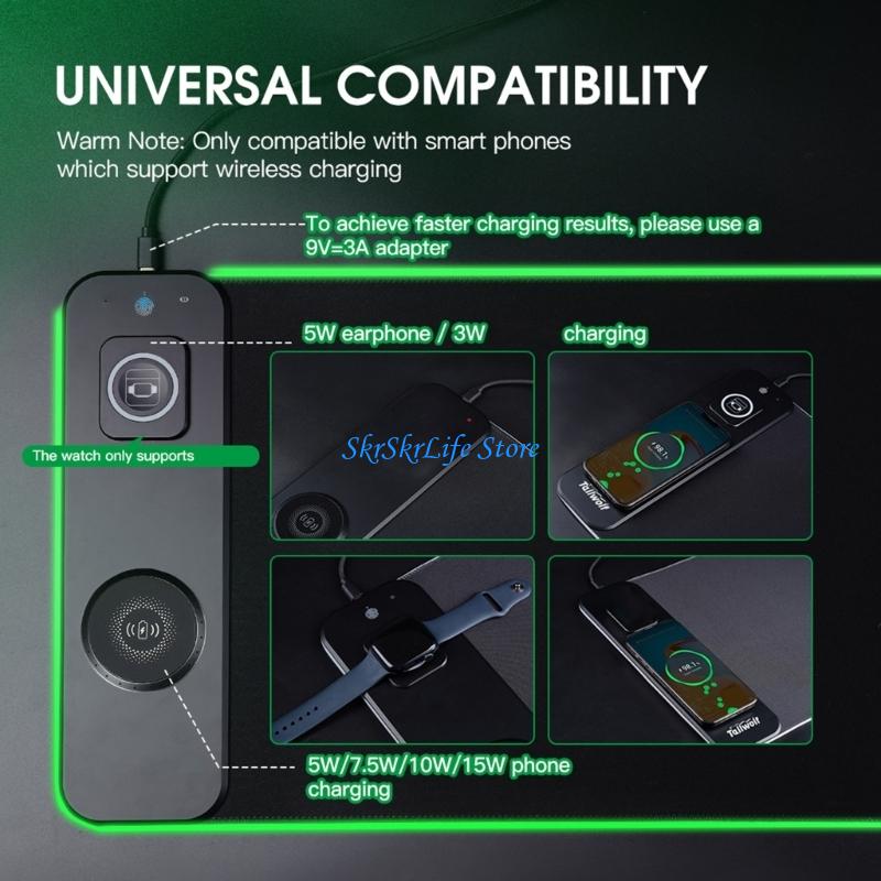 Mouse Charging Pad - E65E Wireless Charging Mouse Pad With