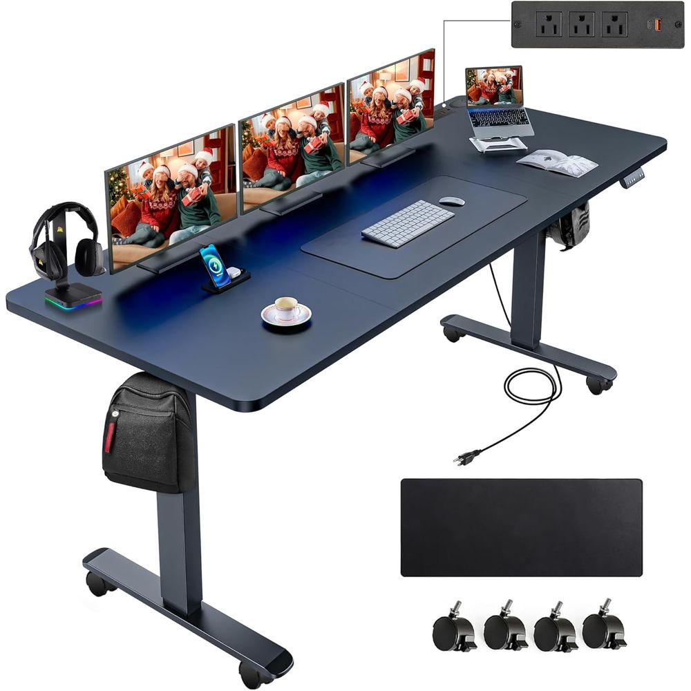 Black 71 x 28 Electric Standin - đánh giá và giá Mouse Charging Pad