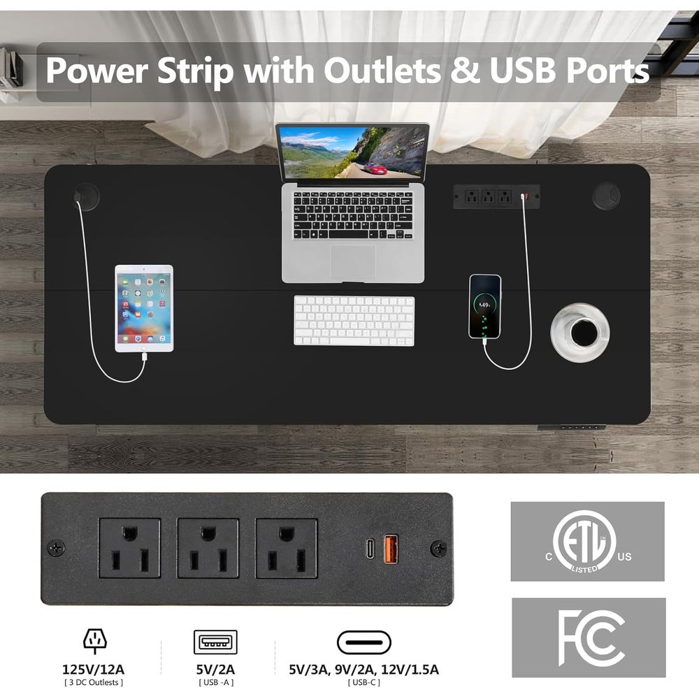 Black 71 x 28 Electric Standin - đánh giá và giá Mouse Charging Pad