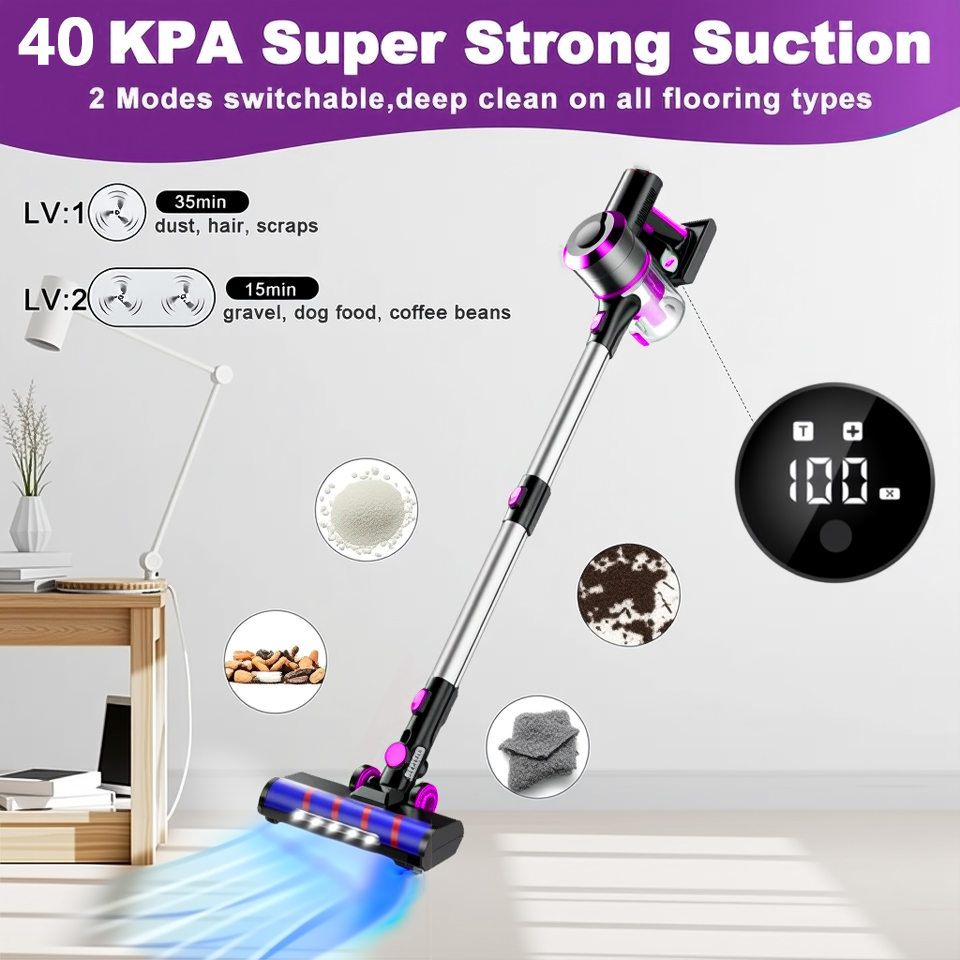 40Kpa Vacuum Cleaner for Home  - đánh giá và giá Power Bank Wireless