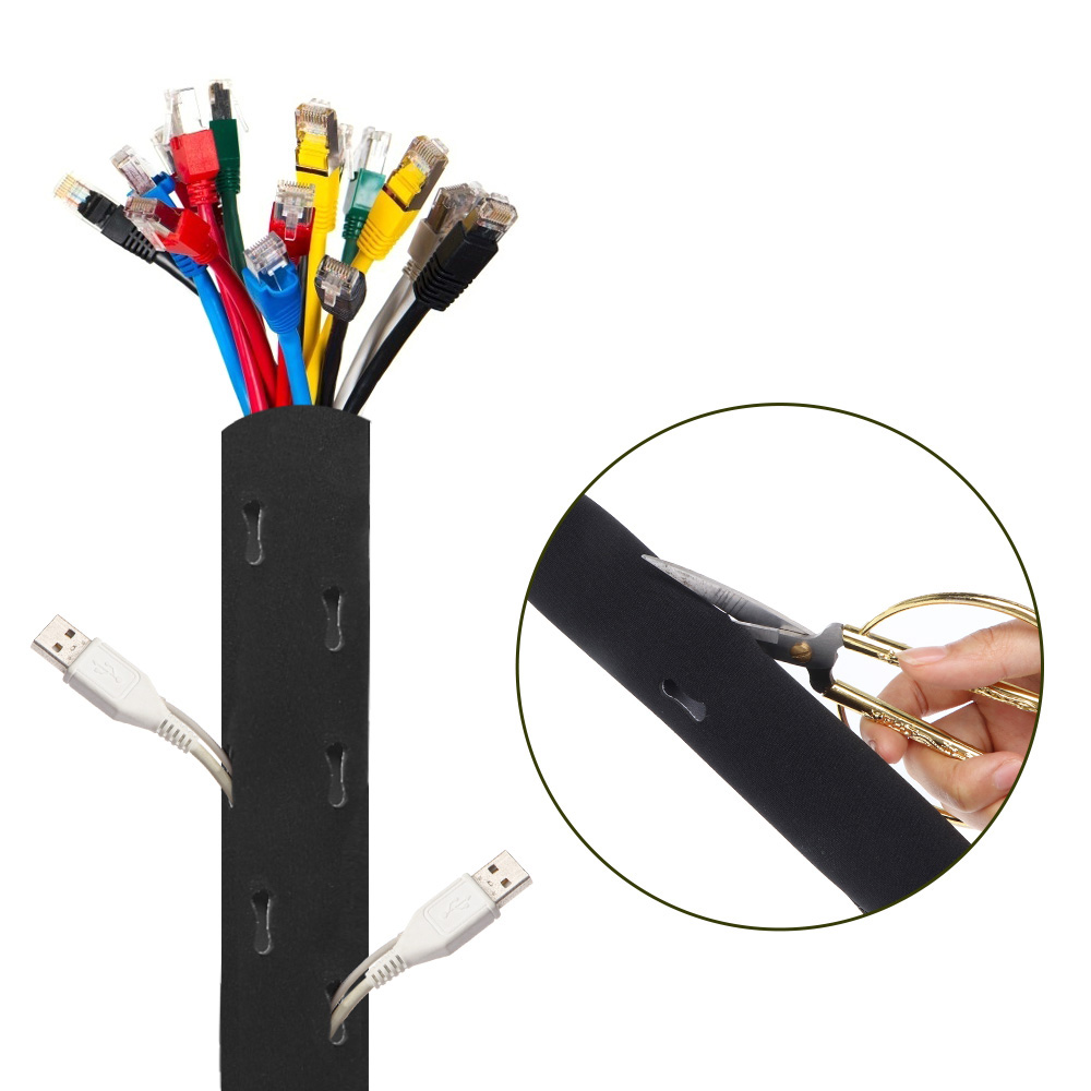 DIY Cable Management Sleeve Br - đánh giá và giá Cable Sleeve Neoprene