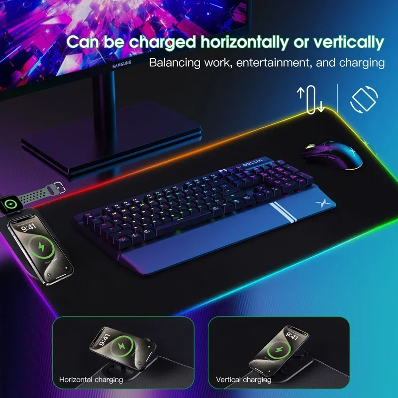 Wireless Charging 3-In-1 RGB M - đánh giá và giá Mouse Charging Pad