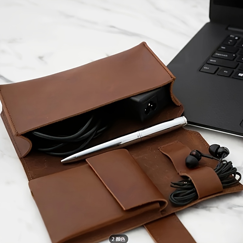 1pc PU Leather Multi-Compartme - đánh giá và giá Tech Accessories Travel Case