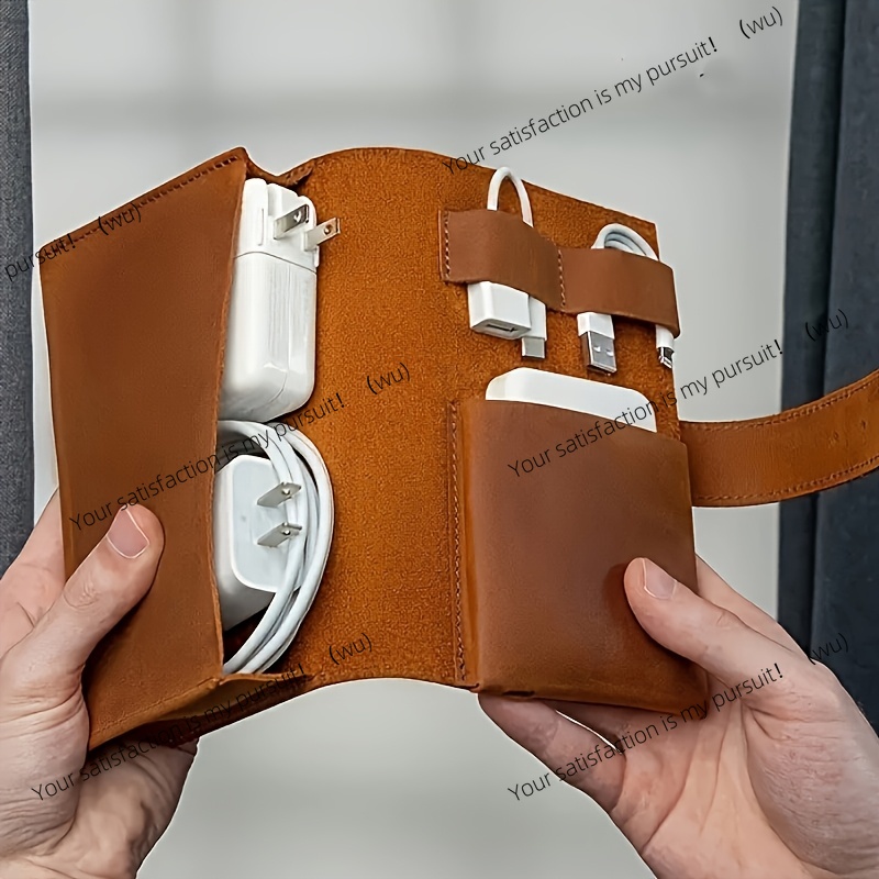1pc PU Leather Multi-Compartme - đánh giá và giá Tech Accessories Travel Case