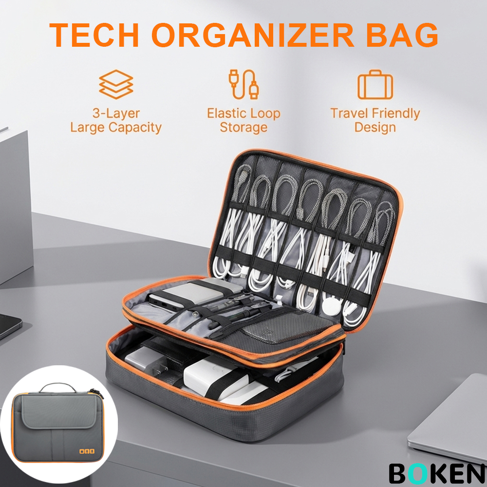Large Capacity Tech Organizer  - đánh giá và giá Tech Accessories Travel Case