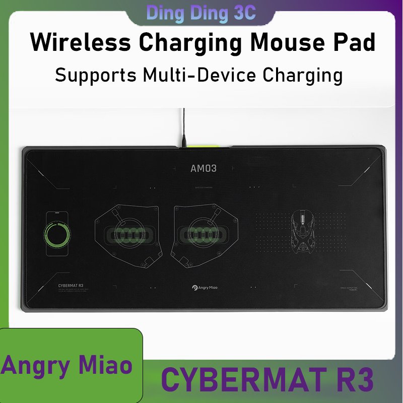 Angry Miao CYBERMAT R3 Wireles - đánh giá và giá Mouse Charging Pad