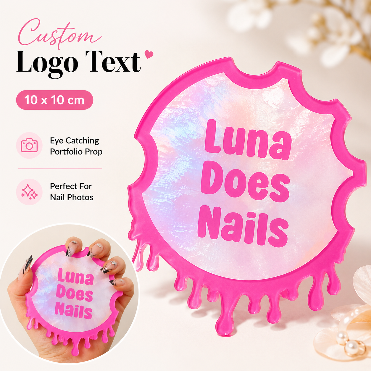 Custom Nailfie Disc Acrylic Na - đánh giá và giá Tech Accessories Logo